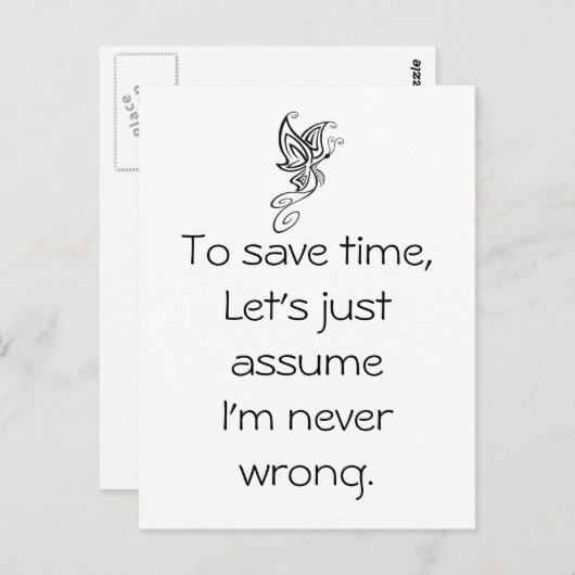 引用文おもしろいはがき ポストカード (正面/裏面)