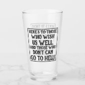 引用文おもしろいはビールの宜しきを願う者に向かう タンブラーグラス (正面)
