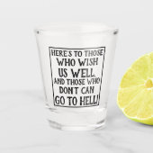 引用文おもしろいは我々を良く願う人々へ ショットグラス (正面)