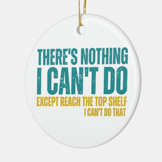 引用文おもしろいは私はreac以外にできない何もない セラミックオーナメント (左)