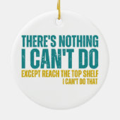 引用文おもしろいは私はreac以外にできない何もない セラミックオーナメント (裏面)