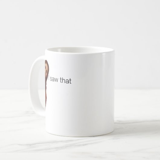 引用文おもしろいイエスミーム私はそのクリスチャンを見た コーヒーマグカップ (正面左)