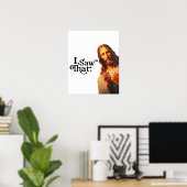 引用文おもしろいイエスミーム私はそのクリスチャンを見た ポスター (ホームオフィス)