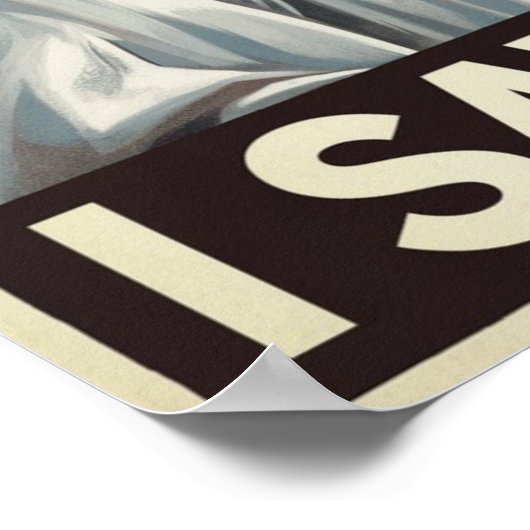 引用文おもしろいイエスミーム私はそのクリスチャンを見た ポスター (角)