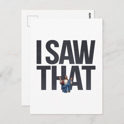 引用文おもしろいイエスミーム私はそのクリスチャンを見た ポストカード (正面/裏面)