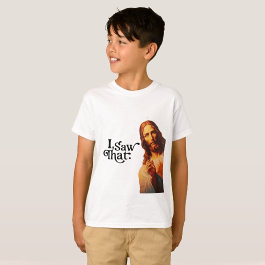 引用文おもしろいイエスミーム私はそのクリスチャンを見た Tシャツ (正面フル)