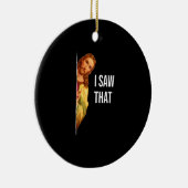 引用文おもしろいイエスミーム私はそのクリスチャン神を見た セラミックオーナメント (右)