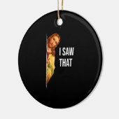 引用文おもしろいイエスミーム私はそのクリスチャン神を見た セラミックオーナメント (左)