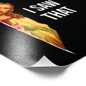 引用文おもしろいイエスミーム私はそのクリスチャン神を見た フォトプリント            (角)