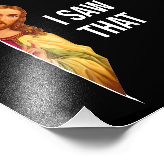 引用文おもしろいイエスミーム私はそのクリスチャン神を見た フォトプリント            (角)