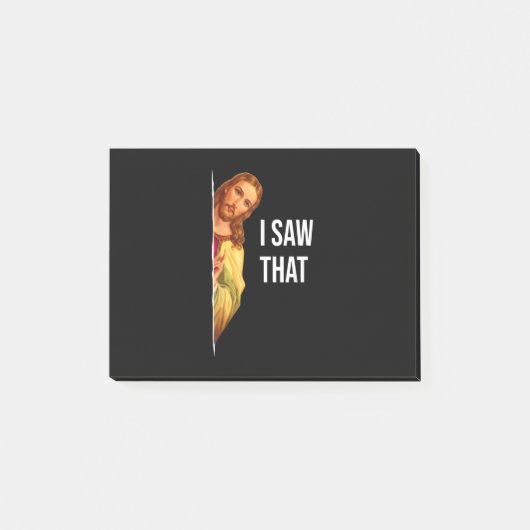 引用文おもしろいイエスミーム私はそのクリスチャン神を見た ポストイット (正面)