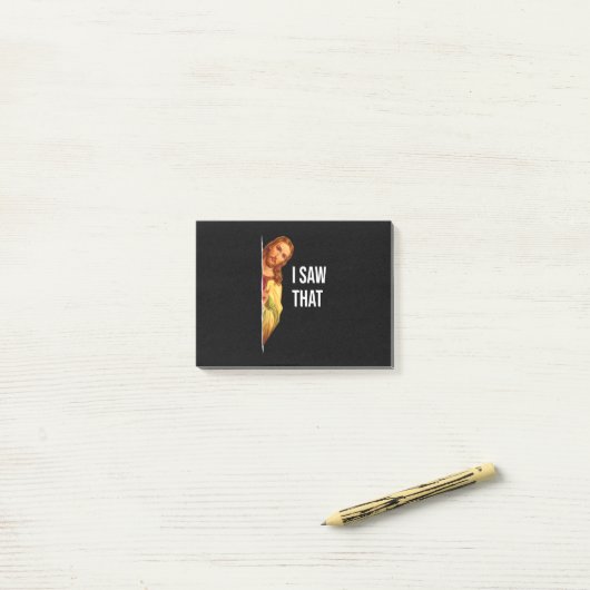 引用文おもしろいイエスミーム私はそのクリスチャン神を見た ポストイット (デスク上)