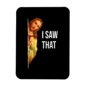 引用文おもしろいイエスミーム私はそのクリスチャン神を見た マグネット (縦)