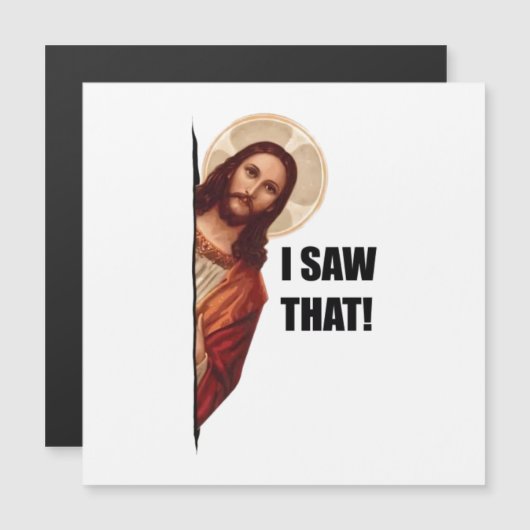 引用文おもしろいイエスミーム、私はイエスを見た (正面/裏面)