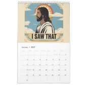 引用文おもしろいイエスミーム、私はイエスを見た カレンダー (1月 2027)