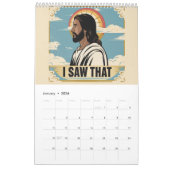 引用文おもしろいイエスミーム、私はイエスを見た カレンダー (1月 2026)