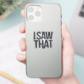 引用文おもしろいイエスミーム、私はイエスを見た シール (スマートフォン)