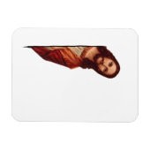 引用文おもしろいイエスミーム、私はイエスを見た マグネット (横)