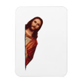 引用文おもしろいイエスミーム、私はイエスを見た マグネット (縦)