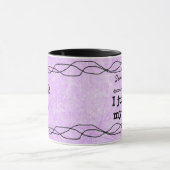 引用文おもしろいウィメンズパープルコーヒーマグ マグカップ (中央)