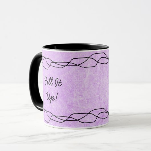 引用文おもしろいウィメンズパープルコーヒーマグ マグカップ (正面左)