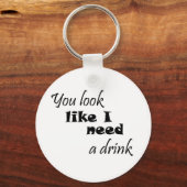 引用文おもしろいギフトおもしろいユーモア友人ジョークキーホルダー キーホルダー (正面)