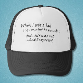 引用文おもしろいギフトのトラック運転手の帽子の古い年齢ギフト キャップ