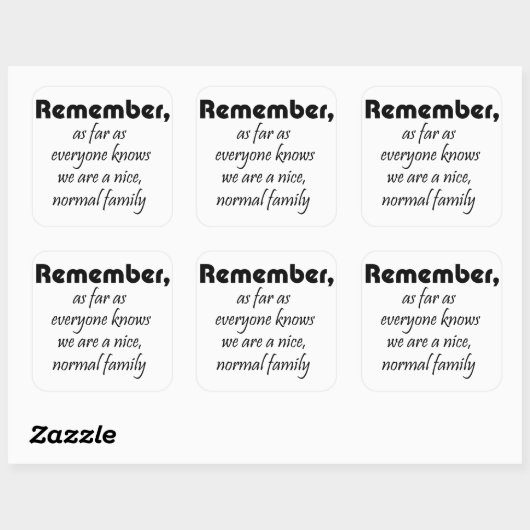 引用文おもしろいギフトユーモアことわざ スクエアシール (シート)