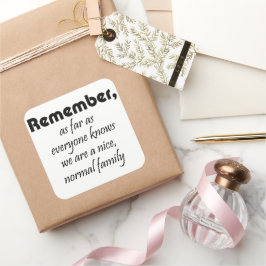 引用文おもしろいギフトユーモアことわざ スクエアシール