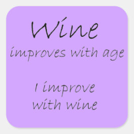 引用文おもしろいギフトユーモアのシール誕生日ギフト スクエアシール