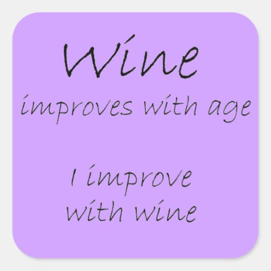 引用文おもしろいギフトユーモアのシール誕生日ギフト スクエアシール (正面)