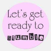 引用文おもしろいギフトユーモアのシール誕生日ギフト ラウンドシール (正面)