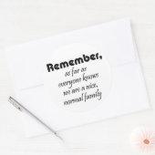 引用文おもしろいギフトユーモア家族のジョークのギフト ラウンドシール (封筒)