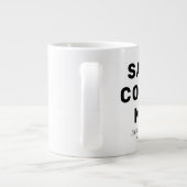 引用文おもしろいギャグギフトコーパーソナライズされたヒーマグ ジャンボコーヒーマグカップ (裏面)