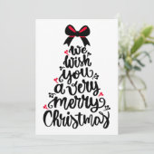 引用文おもしろいクリスマス – クリスマスツリーラバーズ シーズンカード (スタンド正面)