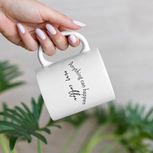 引用文おもしろいコーヒーラバーミニマリスト ツートーンマグカップ