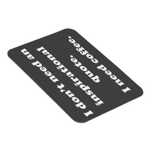 引用文おもしろいコ感動的ーヒー引用文不要 マグネット (右側)