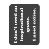 引用文おもしろいコ感動的ーヒー引用文不要 マグネット (縦)