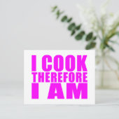 引用文おもしろいシェフ:調理師だから私は ポストカード (スタンド正面)