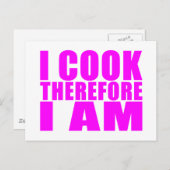 引用文おもしろいシェフ:調理師だから私は ポストカード (正面/裏面)