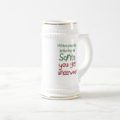 引用文おもしろいビアスタイン牛乳マグ休日のジョークのギフト ビールジョッキ (正面右)