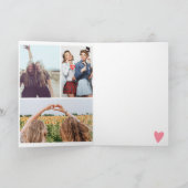 引用文おもしろいピンキーガレンチン3枚コラージュ カード (内部)