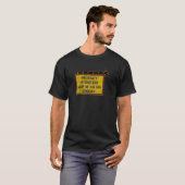 引用文おもしろいベルビューSダイブバーウイスキーサイン Tシャツ (正面フル)