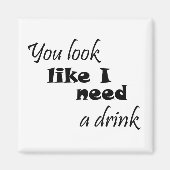 引用文おもしろいマグネットのギフトジョークのユーモアのバルク割引 マグネット (正面)