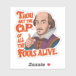 引用文おもしろいユーモアのカラフル侮辱 シール