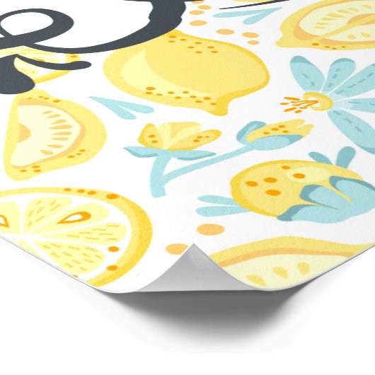 引用文おもしろいライフがレモンを手に、ウォッカを追加 ポスター (角)