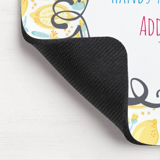 引用文おもしろいライフがレモンを手に、ウォッカを追加 マウスパッド (コーナー)