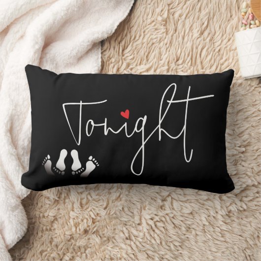 引用文おもしろい今夜/今夜ではないブライダルシャワー ランバークッション (ブランケット)