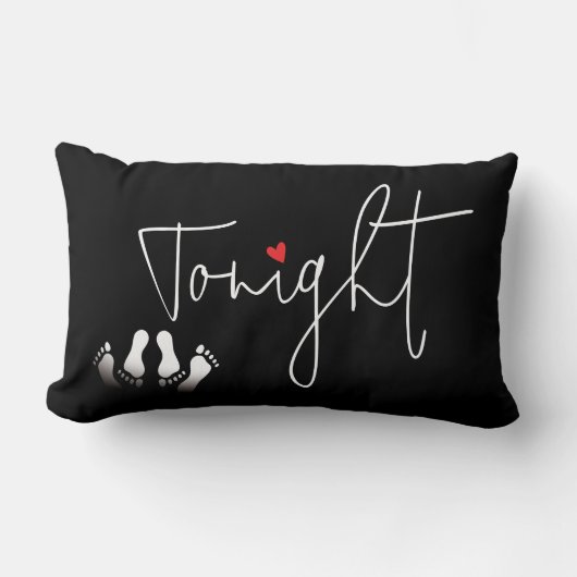 引用文おもしろい今夜/今夜ではないブライダルシャワー ランバークッション (正面)