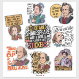 引用文おもしろい侮辱ユーモアのセット シール